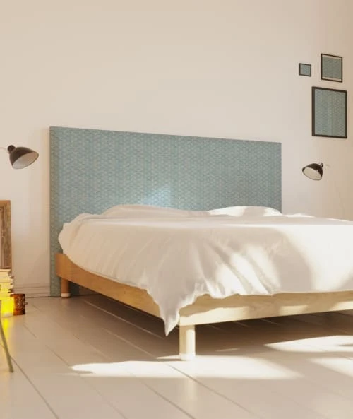 MyQuintus Tête De Lit Avec Housse Bleu 140 Cm 4 MyQuintus Tête De Lit Avec Housse Bleu 140 Cm – Image 2