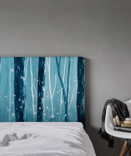 MyQuintus Tête De Lit Avec Housse Bleu 140 Cm 7 MyQuintus Tête De Lit Avec Housse Bleu 140 Cm – Image 5