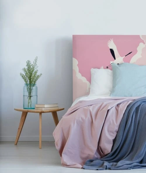 MyQuintus Tête De Lit Avec Housse Rose 140 Cm 8 MyQuintus Tête De Lit Avec Housse Rose 140 Cm – Image 6