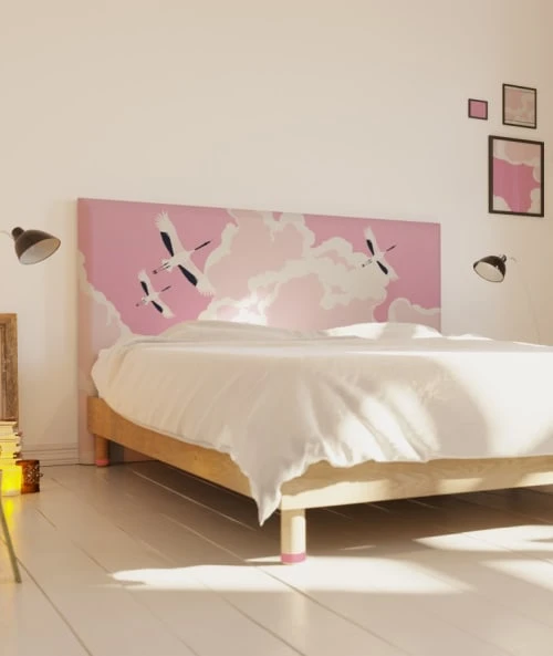 MyQuintus Tête De Lit Avec Housse Rose 160 Cm 4 MyQuintus Tête De Lit Avec Housse Rose 160 Cm – Image 2