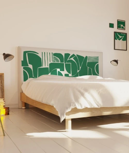 MyQuintus Tête De Lit Avec Housse Vert 180 Cm 4 MyQuintus Tête De Lit Avec Housse Vert 180 Cm – Image 2