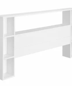ID Kids TĂȘte De Lit Avec Rangements 120 Cm Bois Massif Blanc