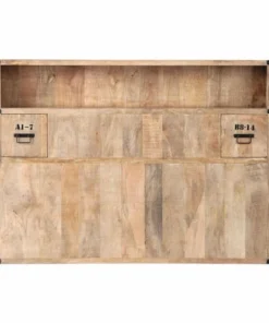 Maisons Du Monde Tête De Lit Avec Rangements En Manguier Massif L 140 Cm