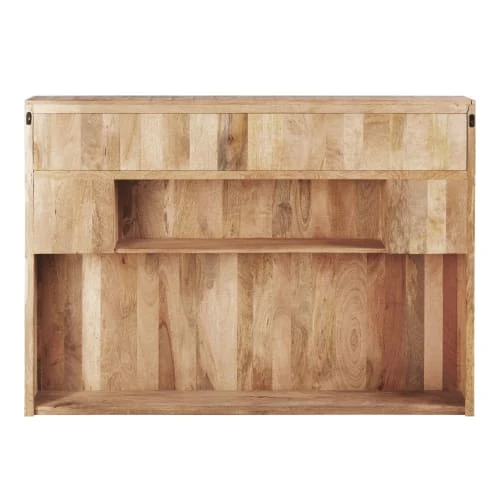 Maisons Du Monde Tête De Lit Avec Rangements En Manguier Massif L 140 Cm 4 Maisons Du Monde Tête De Lit Avec Rangements En Manguier Massif L 140 Cm – Image 2