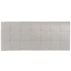 Wadiga Tête De Lit Capitonnée Carrés Polyester Gris Clair L160cm