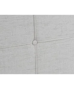 Wadiga Tête De Lit Capitonnée Carrés Polyester Gris Clair L160cm -Boutique Maisons du Monde tete de lit capitonnee carres polyester gris clair l160cm 3