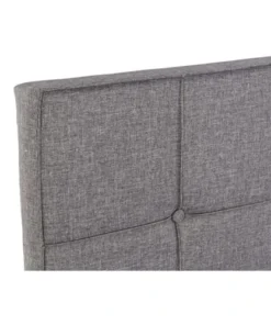 Wadiga Tête De Lit Capitonnée Carrés Polyester Gris L160cm -Boutique Maisons du Monde tete de lit capitonnee carres polyester gris l160cm 3