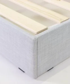 HOMIFAB Tête De Lit Capitonnée En Tissu Gris Clair 160 Cm -Boutique Maisons du Monde tete de lit capitonnee en tissu gris clair 160 cm 11