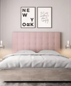 Usinestreet Tête De Lit Capitonnée En Tissu MEGAN - Rose, Largeur - 160 Cm -Boutique Maisons du Monde tete de lit capitonnee en tissu megan rose largeur 160 cm 2