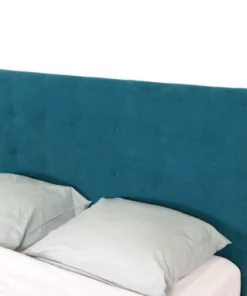 HOMIFAB Tête De Lit Capitonnée En Velours Bleu Canard 140 Cm -Boutique Maisons du Monde tete de lit capitonnee en velours bleu canard 140 cm 10