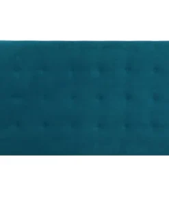 HOMIFAB Tête De Lit Capitonnée En Velours Bleu Canard 160 Cm