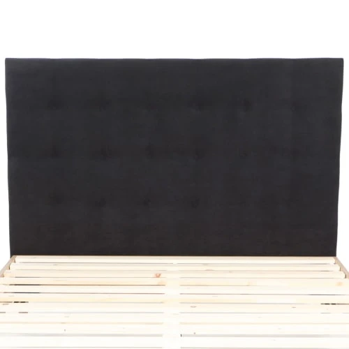 HOMIFAB Tête De Lit Capitonnée En Velours Gris Anthracite 160 Cm 5 HOMIFAB Tête De Lit Capitonnée En Velours Gris Anthracite 160 Cm – Image 3