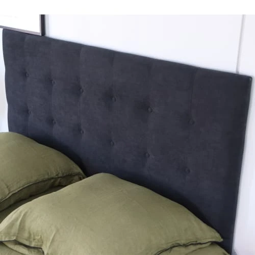HOMIFAB Tête De Lit Capitonnée En Velours Gris Anthracite 160 Cm 6 HOMIFAB Tête De Lit Capitonnée En Velours Gris Anthracite 160 Cm – Image 4