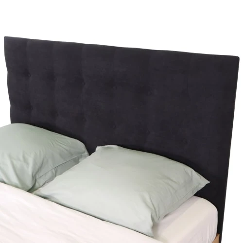 HOMIFAB Tête De Lit Capitonnée En Velours Gris Anthracite 160 Cm 8 HOMIFAB Tête De Lit Capitonnée En Velours Gris Anthracite 160 Cm – Image 6