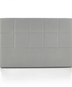 Oviala Tête De Lit Capitonnée Gris Clair 140 Cm -Boutique Maisons du Monde tete de lit capitonnee gris clair 140 cm 4