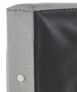 Oviala Tête De Lit Capitonnée Gris Clair 160 Cm -Boutique Maisons du Monde tete de lit capitonnee gris clair 160 cm 3