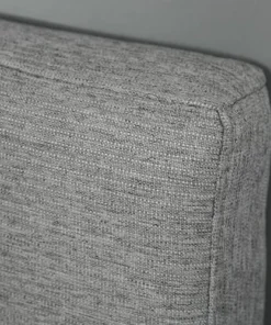 HOMCOM Tête De Lit Capitonnée Rembourrée MDF Coton Polyester Gris -Boutique Maisons du Monde tete de lit capitonnee rembourree mdf coton polyester gris 4