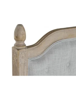 Wadiga Tête De Lit Classique En Bois Et Tissu Capitonné Lin Gris L160cm -Boutique Maisons du Monde tete de lit classique en bois et tissu capitonne lin gris l160cm 2