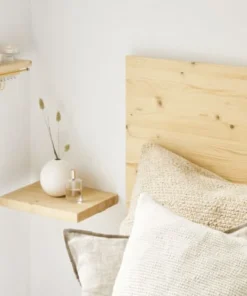 Hannun Tête De Lit En Bois D'épicéa De Couleur Beige Pour Lit 150 Cm -Boutique Maisons du Monde tete de lit en bois d epicea de couleur beige pour lit 150 cm 4