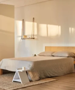 Hannun Tête De Lit En Bois D'épicéa De Couleur Blanc Pour Lit 160 Cm -Boutique Maisons du Monde tete de lit en bois d epicea de couleur blanc pour lit 160 cm 2