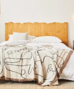 Hannun Tête De Lit En Bois D'épicéa De Couleur Marron Clair Pour Lit 150 Cm -Boutique Maisons du Monde tete de lit en bois d epicea de couleur marron clair pour lit 150 cm 1