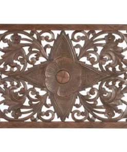 GINER Y COLOMER Tête De Lit En Bois De Manguier Couleur Noyer