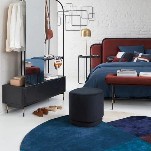 Maisons Du Monde Tête De Lit En Bois Et Tissu Couleur Brique 225x100 7 Maisons Du Monde Tête De Lit En Bois Et Tissu Couleur Brique 225x100 – Image 5