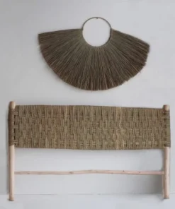 HYDILE Tête De Lit En Doum Et Bois D'eucalyptus 7 HYDILE Tête De Lit En Doum Et Bois D'eucalyptus -Boutique Maisons du Monde tete de lit en doum et bois d eucalyptus 2