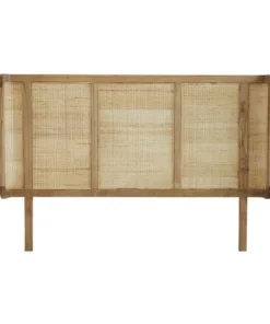 BOIS DESSUS BOIS DESSOUS Tête De Lit En Mindi Massif Et Rotin 160 Cm