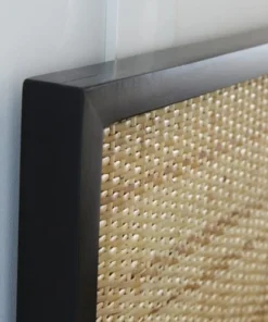 BOIS DESSUS BOIS DESSOUS Tête De Lit En Mindi Massif Et Rotin Noir 160 Cm -Boutique Maisons du Monde tete de lit en mindi massif et rotin noir 160 cm 2