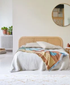Tikamoon Tête De Lit En Rotin Cannée 160 Cm