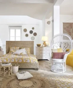 Boutique Maisons du Monde -Boutique Maisons du Monde tete de lit en rotin kubu et mahogany massif l 160 cm 1000 3 16 110265 11