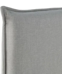 Oviala Tête De Lit En Tissu Gris Clair 140 Cm -Boutique Maisons du Monde tete de lit en tissu gris clair 140 cm 5
