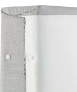 Oviala Tête De Lit En Tissu Gris Clair 180 Cm -Boutique Maisons du Monde tete de lit en tissu gris clair 180 cm 3