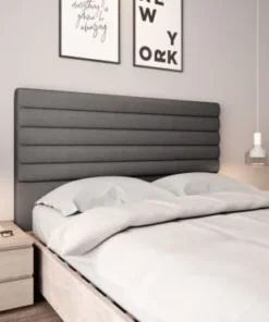 Usinestreet Tête De Lit En Tissu LUCA - Gris, Largeur - 160 Cm -Boutique Maisons du Monde tete de lit en tissu luca gris largeur 160 cm 2