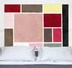 Mademoiselle Tiss Tête De Lit En Tissu Sans Support En Bois 160*140 Cm -Boutique Maisons du Monde tete de lit en tissu sans support en bois 160 140 cm poudrees rouge