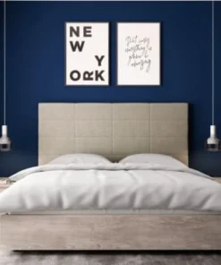 Usinestreet Tête De Lit En Tissu WILLY - Beige, Largeur - 140 Cm -Boutique Maisons du Monde tete de lit en tissu willy beige largeur 140 cm 2