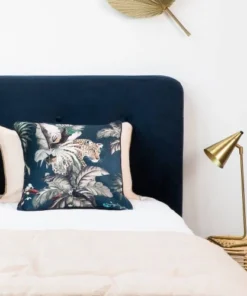 Drawer Tête De Lit En Velours 170 Cm Bleu Marine -Boutique Maisons du Monde tete de lit en velours 170 cm bleu marine 1