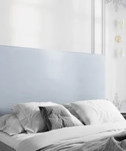 CXL By Christian Lacroix Tête De Lit En Velours Bleu Clair 120x200x10 -Boutique Maisons du Monde tete de lit en velours bleu clair 120x200x10 1