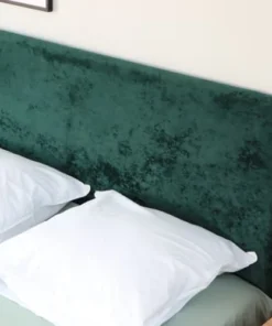 HOMIFAB Tête De Lit En Velours Gratté Vert Bouteille 160 Cm -Boutique Maisons du Monde tete de lit en velours gratte vert bouteille 160 cm 3