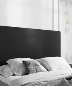 CXL By Christian Lacroix Tête De Lit En Velours Noir 120x140x10 -Boutique Maisons du Monde tete de lit en velours noir 120x140x10 1