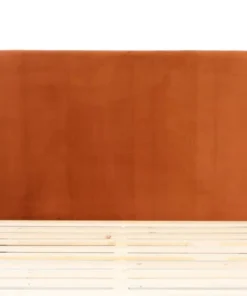 HOMIFAB Tête De Lit En Velours Rouille 160 Cm -Boutique Maisons du Monde tete de lit en velours rouille 160 cm 2