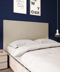 Usinestreet Tête De Lit Lisse En Tissu NUMA - Beige, Largeur - 140 Cm -Boutique Maisons du Monde tete de lit lisse en tissu numa beige largeur 140 cm 2