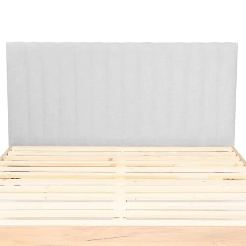 HOMIFAB Tête De Lit Matelassé En Tissu Gris Clair 160 Cm 4 HOMIFAB Tête De Lit Matelassé En Tissu Gris Clair 160 Cm – Image 2