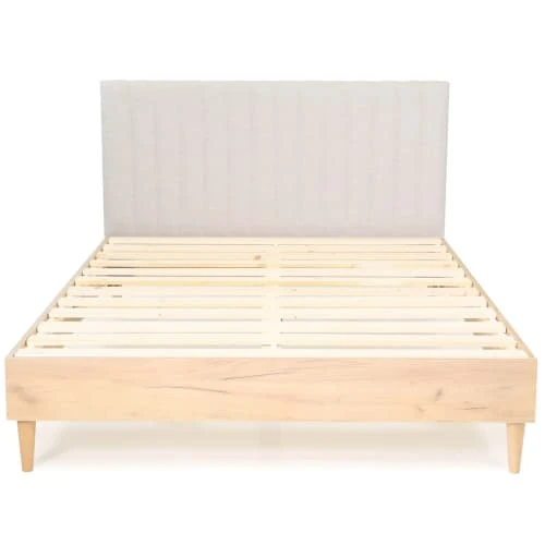 HOMIFAB Tête De Lit Matelassé En Tissu Gris Clair 160 Cm 6 HOMIFAB Tête De Lit Matelassé En Tissu Gris Clair 160 Cm – Image 4