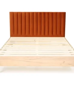 HOMIFAB Tête De Lit Matelassé En Velours Rouille 140 Cm 11 HOMIFAB Tête De Lit Matelassé En Velours Rouille 140 Cm -Boutique Maisons du Monde tete de lit matelasse en velours rouille 140 cm 3