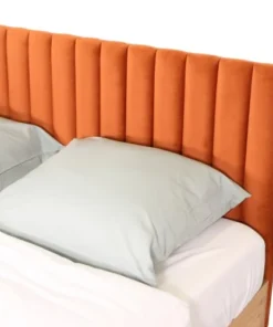 HOMIFAB Tête De Lit Matelassé En Velours Rouille 140 Cm 12 HOMIFAB Tête De Lit Matelassé En Velours Rouille 140 Cm -Boutique Maisons du Monde tete de lit matelasse en velours rouille 140 cm 4