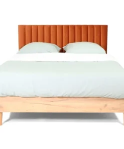 HOMIFAB Tête De Lit Matelassé En Velours Rouille 140 Cm 13 HOMIFAB Tête De Lit Matelassé En Velours Rouille 140 Cm -Boutique Maisons du Monde tete de lit matelasse en velours rouille 140 cm 5