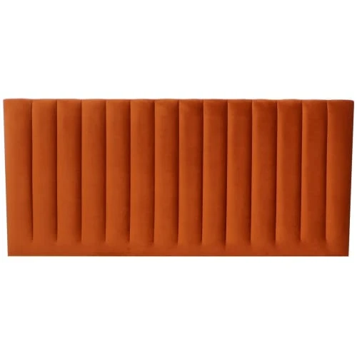 HOMIFAB Tête De Lit Matelassé En Velours Rouille 140 Cm 3 HOMIFAB Tête De Lit Matelassé En Velours Rouille 140 Cm