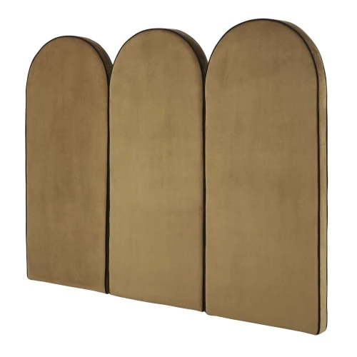 Maisons Du Monde Tête De Lit Modulable Professionnelle En Velours Ocre 60x140 4 Maisons Du Monde Tête De Lit Modulable Professionnelle En Velours Ocre 60x140 – Image 2